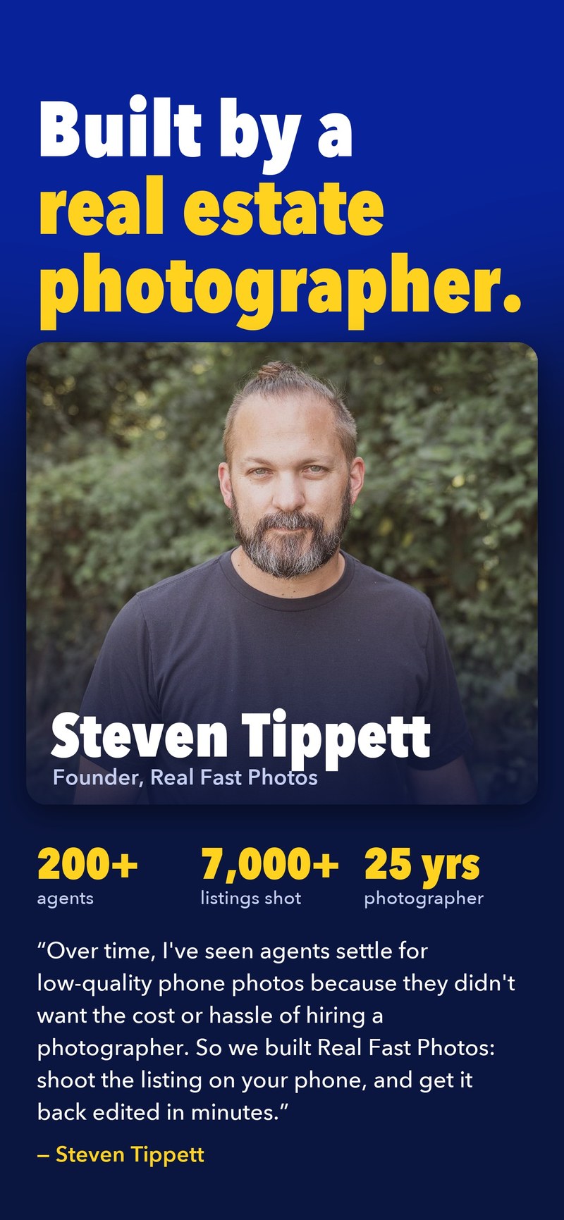 Built by a real estate photographer, Steven Tippett
